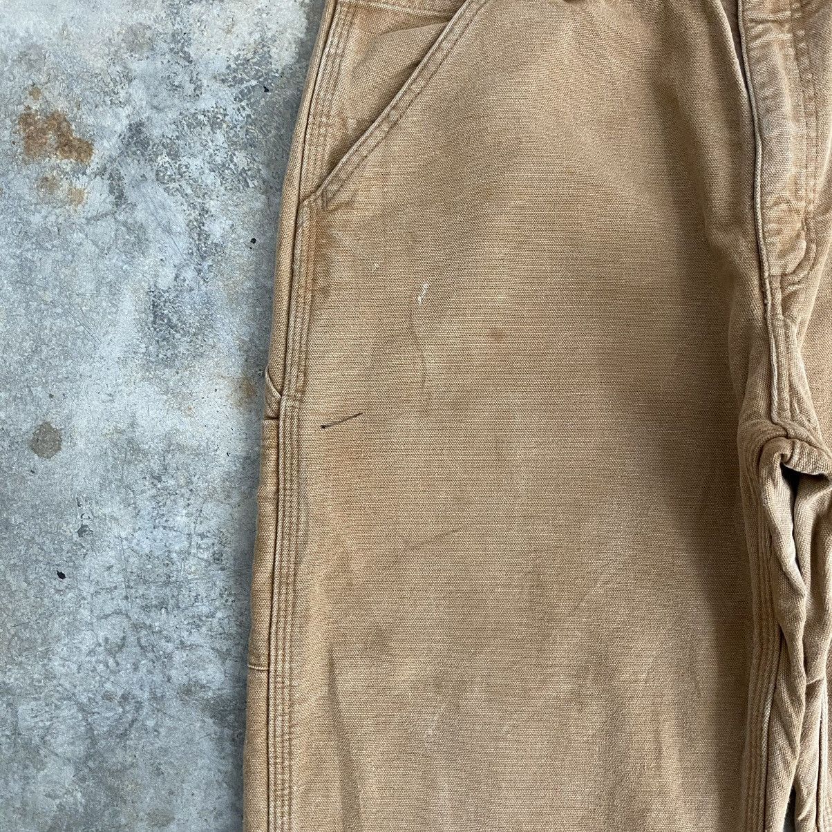 Carhartt Vintage Carhartt Blanket Lined Tan Carpenter Work Pants Size US 35 - 9 Thumbnail