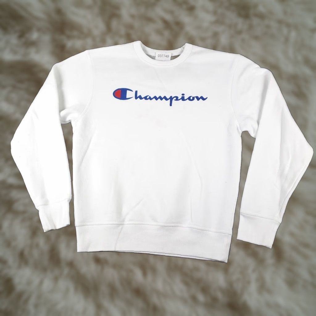 Champion Mens Small White Champion Casual Pullover Sweatshirt Size US S / EU 44-46 / 1 - 1 Thumbnail