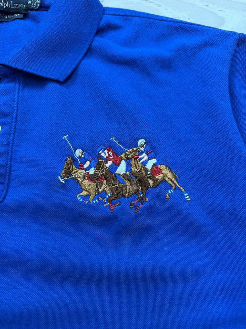 Polo Ralph Lauren Polo Ralph Lauren Men's Triple Pony Mesh Polo Shirt Size US XL / EU 56 / 4 - 4 Thumbnail