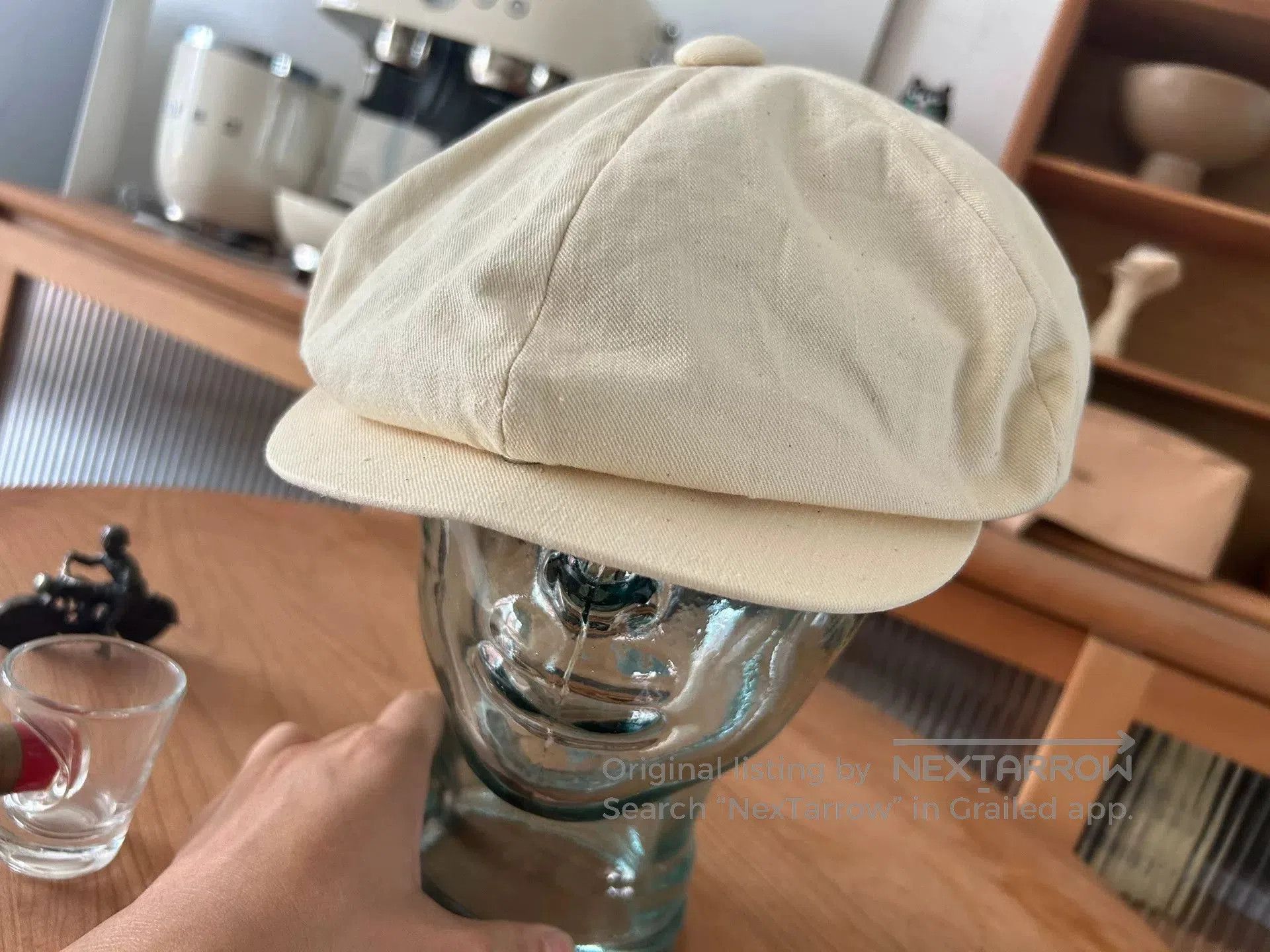 The Real McCoy's classic ivory newsboy cap. Size ONE SIZE - 5 Thumbnail