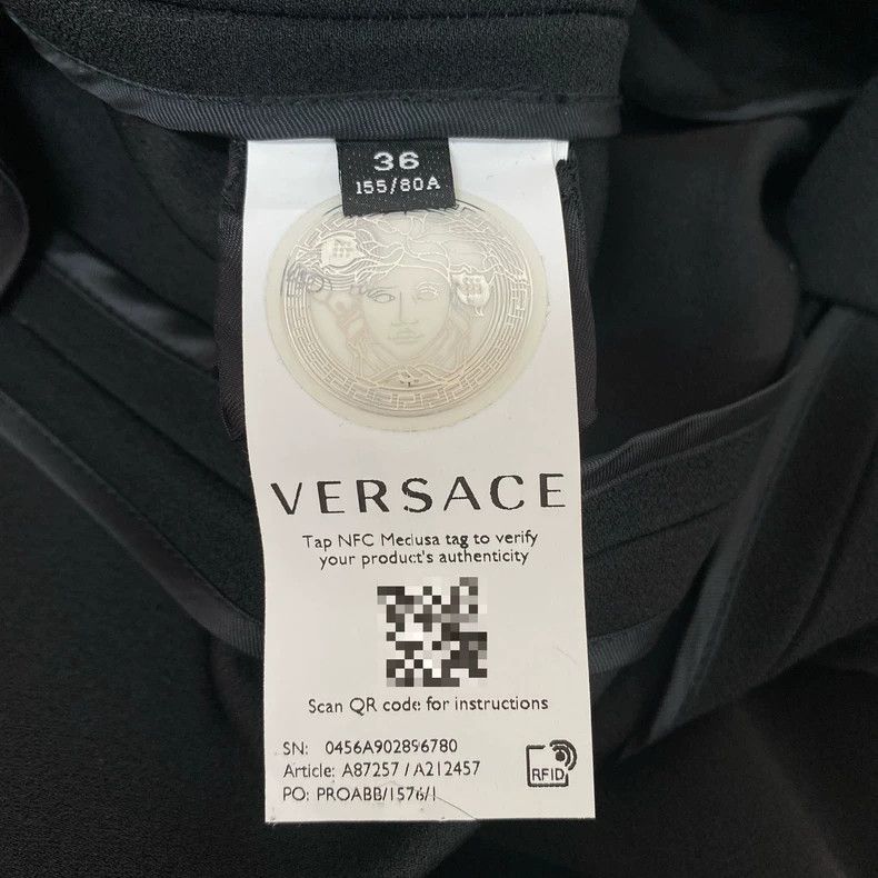 Versace Versace Black blazer Size S / US 4 / IT 40 - 7 Thumbnail