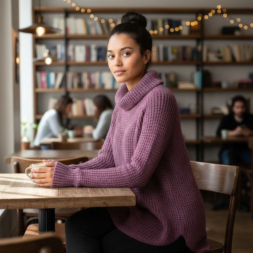 Free People Free People Purple Soft Knit Oversized Pullover Sweater, S Size S / US 4 / IT 40 - 2 Thumbnail