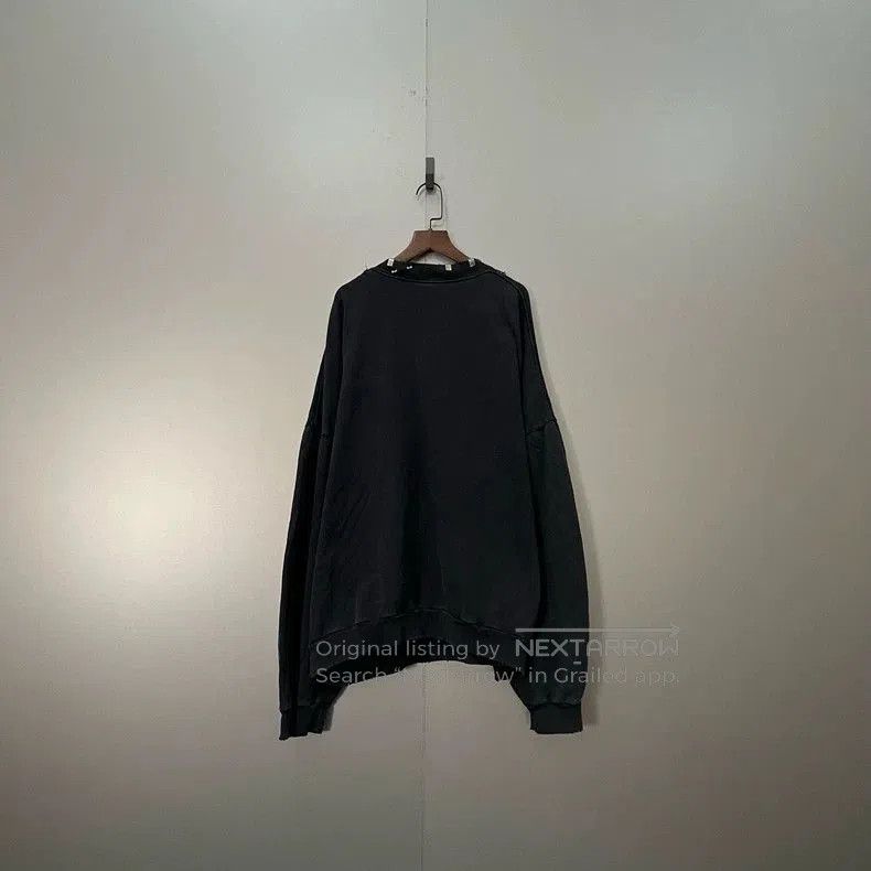 Balenciaga Balenciaga Black Perforated Metal Crewneck Sweatshirt. Size US XS / EU 42 / 0 - 2 Thumbnail