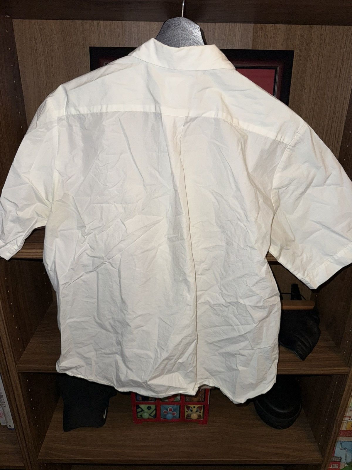 Danton White Short-Sleeve Work Shirt Made in Japan Size US S / EU 44-46 / 1 - 2 Thumbnail