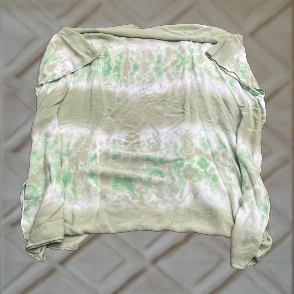 Vintage **Womens Time And Tru Tie Dye Green Cover Up S/M Beach Bohemian** User: **Time And Tru Green Tie Dye S/M Beach Cover Up** Size ONE SIZE - 1 Thumbnail