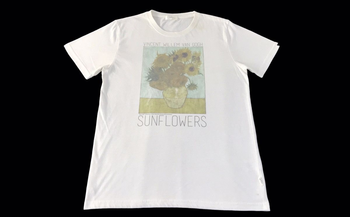 Vintage Mac Art Museum Vincent Willem Van Gough Sunflower Art Tee Size US M / EU 48-50 / 2 - 1 Thumbnail
