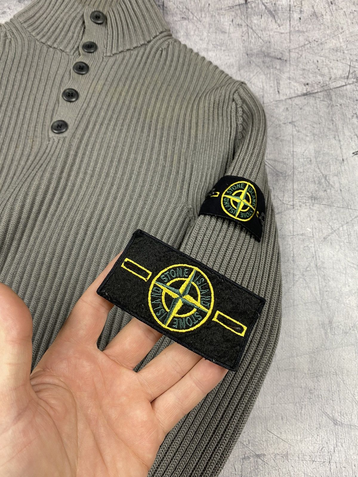 Massimo Osti Vintage 00s Stone Island Massimo Osti Wool Knitted Sweater Size US L / EU 52-54 / 3 - 18 Thumbnail