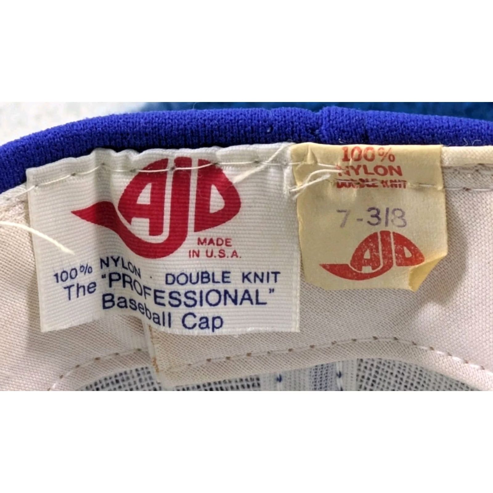 Vintage VINTAGE Beer Hat Fitted Blue P🍺D Size 7 3/8 1980's Made In USA Size ONE SIZE - 5 Thumbnail