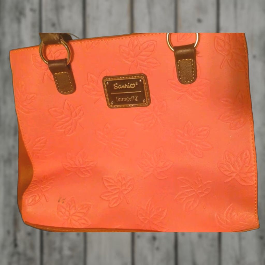 Vintage Loungefly Hello Kitty Pumpkin Spice Latte Wave Crossbody Bag Small Pink Faux Leather Women's Loungefly bag Size ONE SIZE - 1 Thumbnail