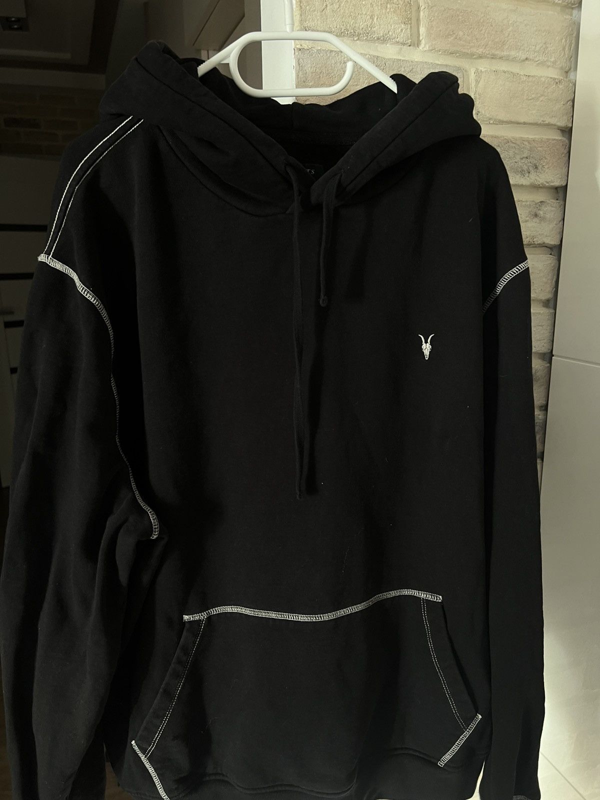 Allsaints Avant Garde Allsaints Amir OTH Embroidered Logo Hoodie Size US L / EU 52-54 / 3 - 3 Thumbnail