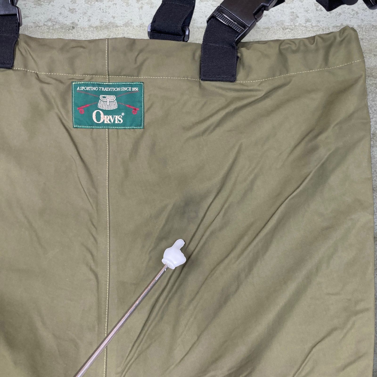 Orvis Vintage 90s Orvis Waders Mens L Baggy Green Polyester Size US 36 / EU 52 - 3 Thumbnail
