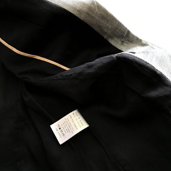 Rag & Bone Rag & Bone Silk Dupioni Peak-Lapel Boyfriend Silver Black Me Size M / US 6-8 / IT 42-44 - 8 Thumbnail