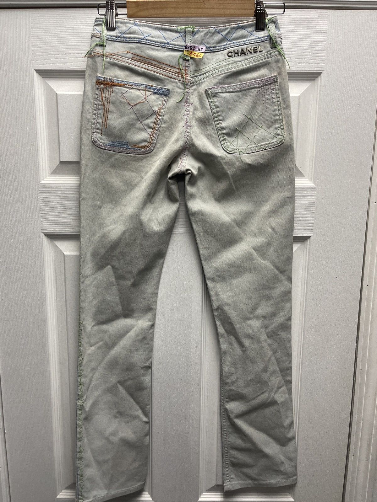 Chanel Chanel Women’s Jean Lightwash Color Thread Size US 34 / EU 50 - 3 Thumbnail