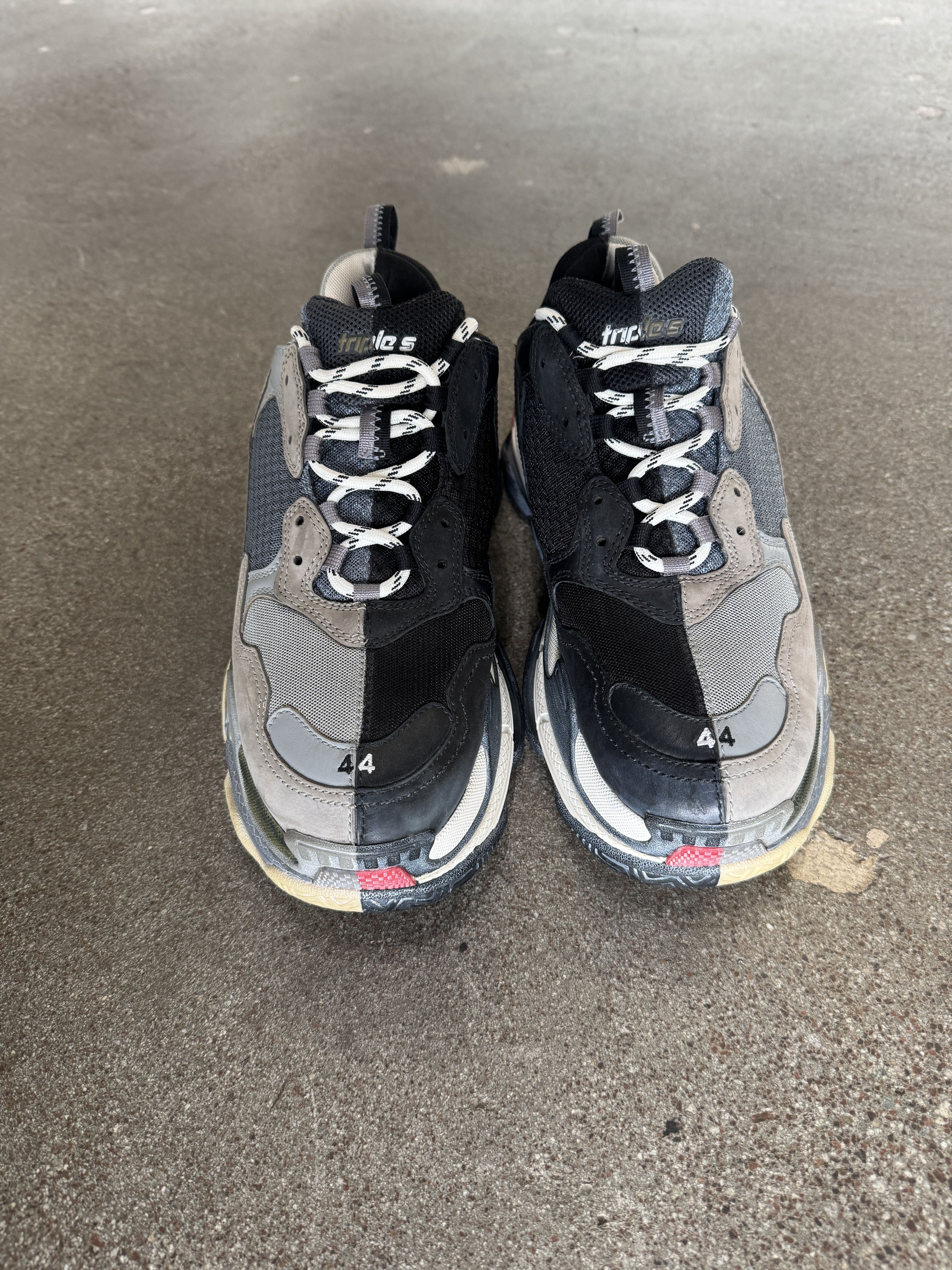 Balenciaga Split Triple S Sneakers Size US 11 / EU 44 - 2 Thumbnail