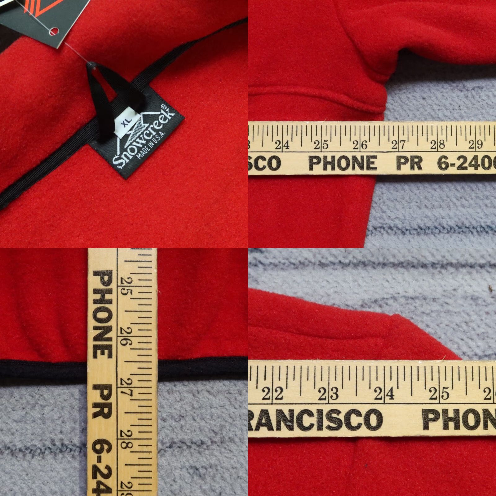 Vintage VINTAGE Snowcreek Fleece Pullover Jacket Men XL Red Size US XL / EU 56 / 4 - 8 Thumbnail