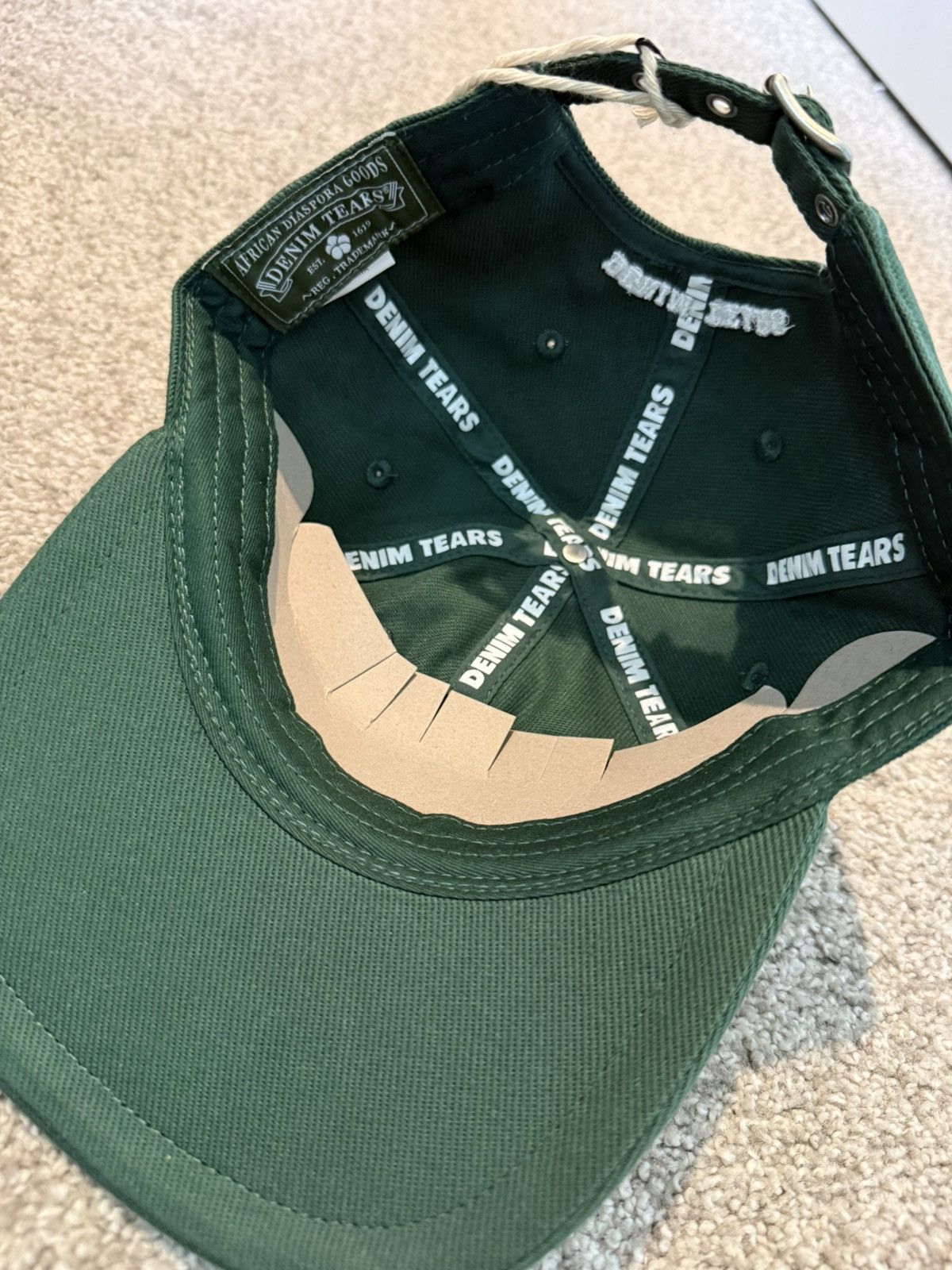 DENIM TEARS Denim Tears Denim University Cap Green Brand New Rare Size ONE SIZE - 6 Thumbnail