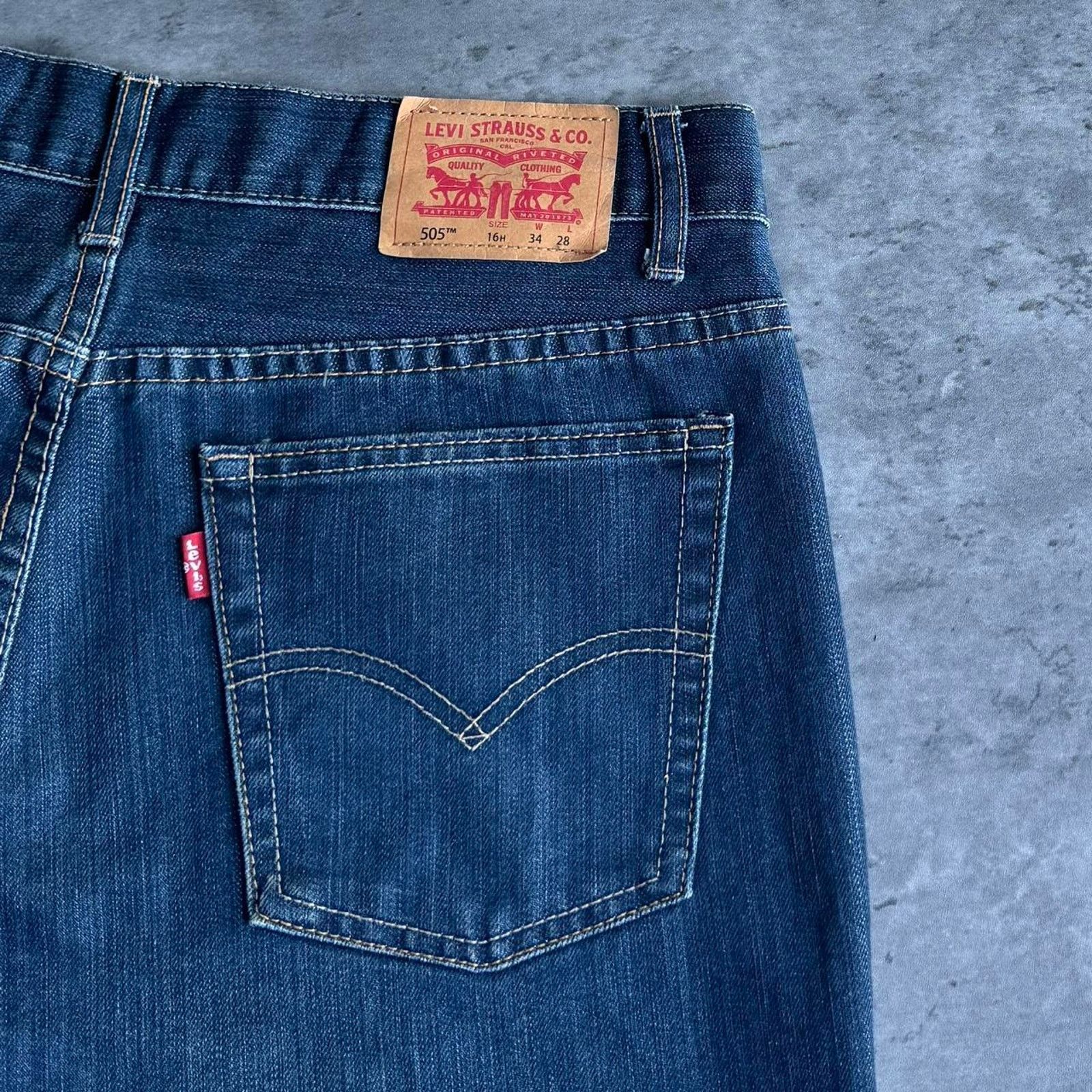 Levi's × Levi's Vintage Clothing × Vintage Vintage Y2K Levi’s 505 Regular Fit Essential Denim Jeans Size US 33 - 3 Thumbnail