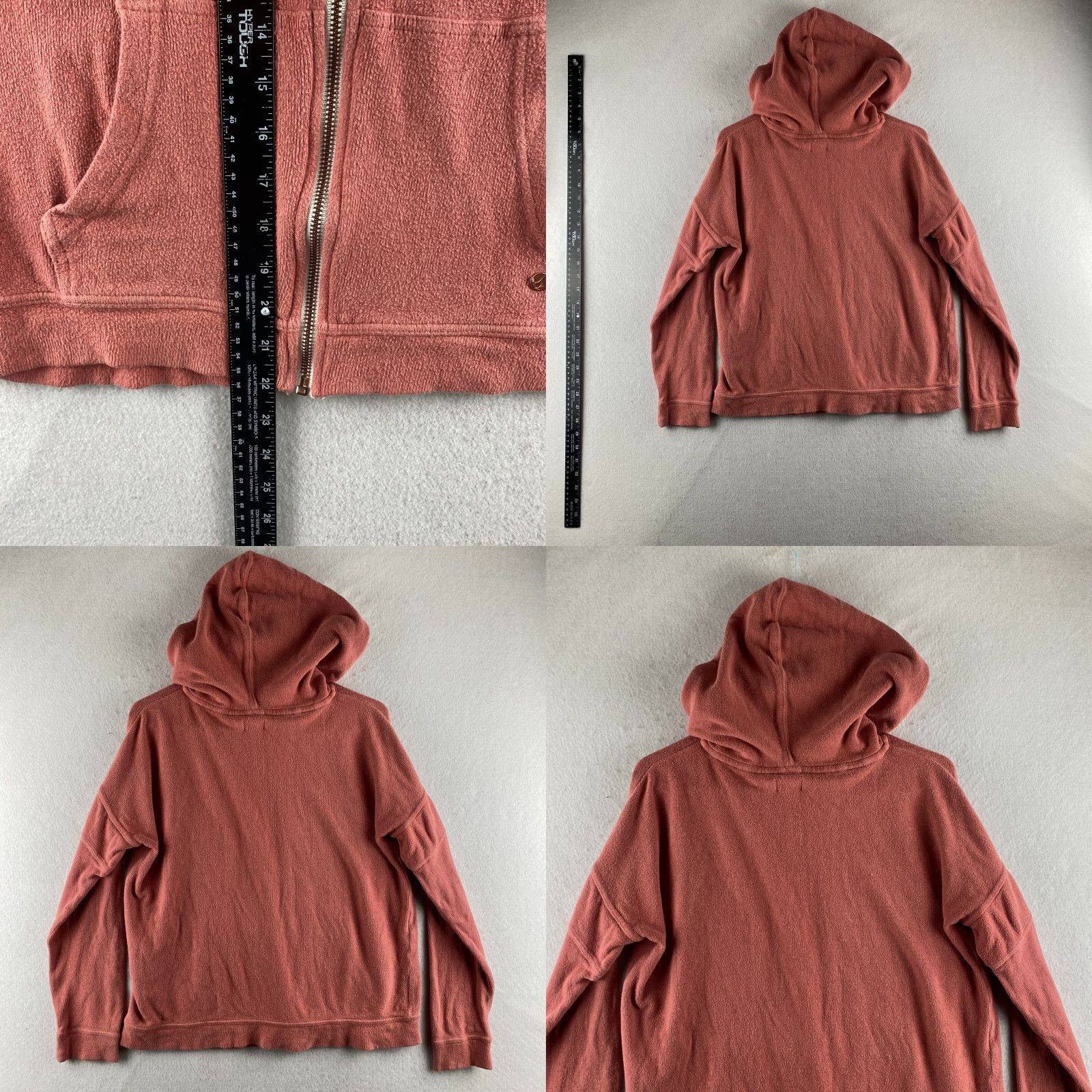 Volcom Volcom Hoodie Women's S Red Full Zip Hooded Pockets Fleece Long Sleeve Casual Shirt Size S / US 4 / IT 40 - 9 Thumbnail