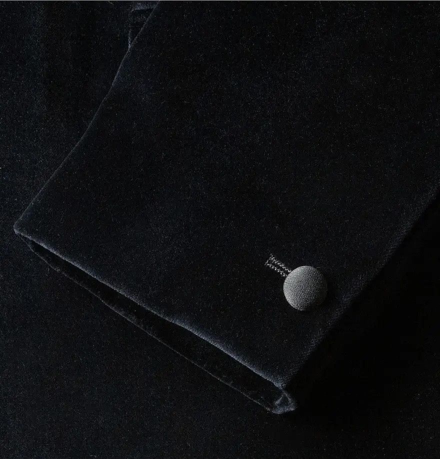 Acne Studios Drifter Slim Fit Velvet Tuxedo Blazer Size 36R - 4 Thumbnail