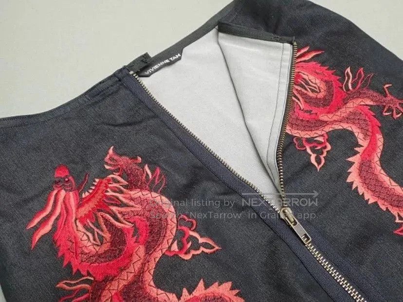 Vivienne Tam Vivienne Tam Dragon Embroidery Skirt. Size 35" - 5 Thumbnail