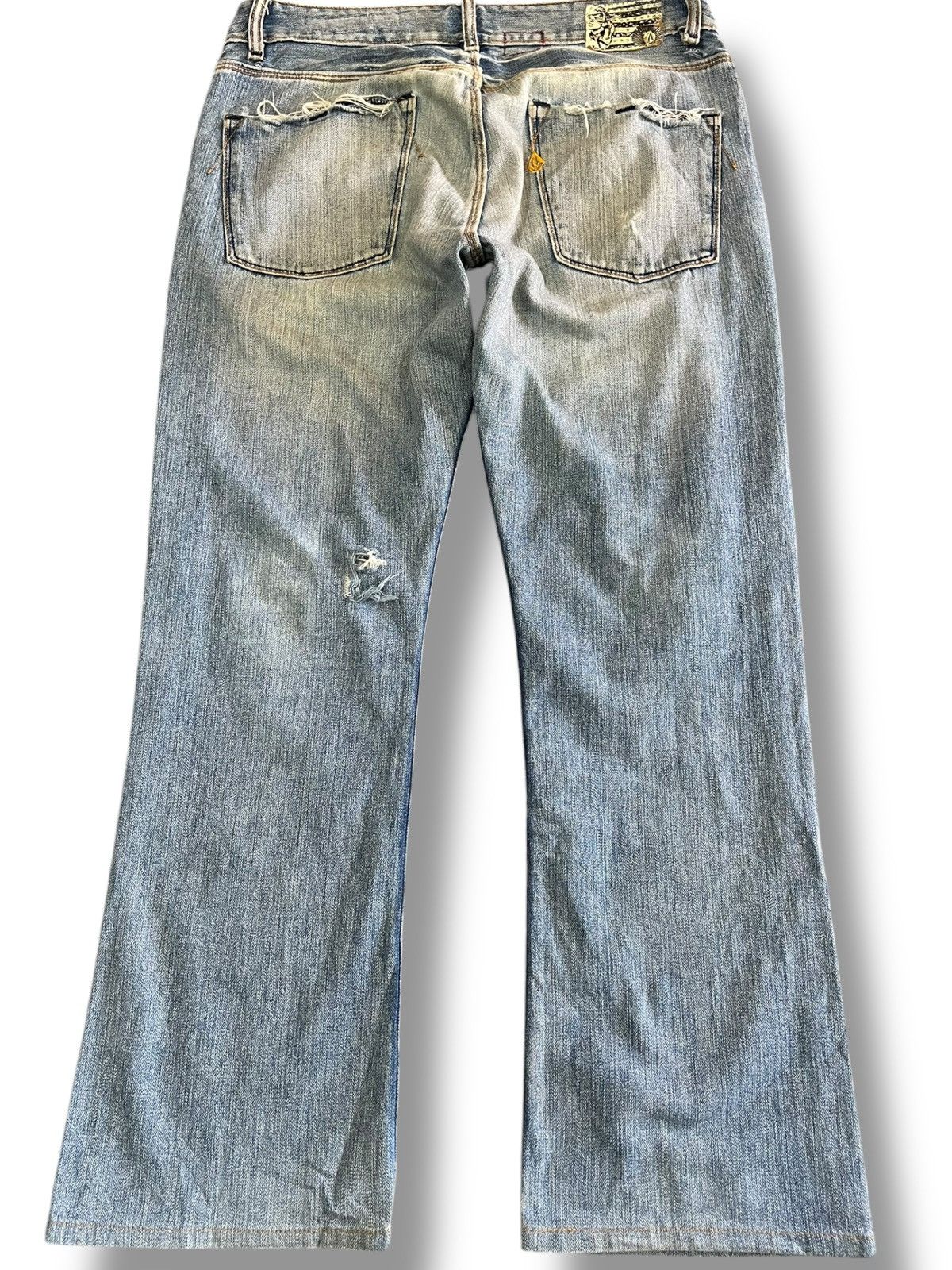 4GSELLER × Volcom Vintage Volcom Flare Distressed Denim Size US 33 - 7 Thumbnail