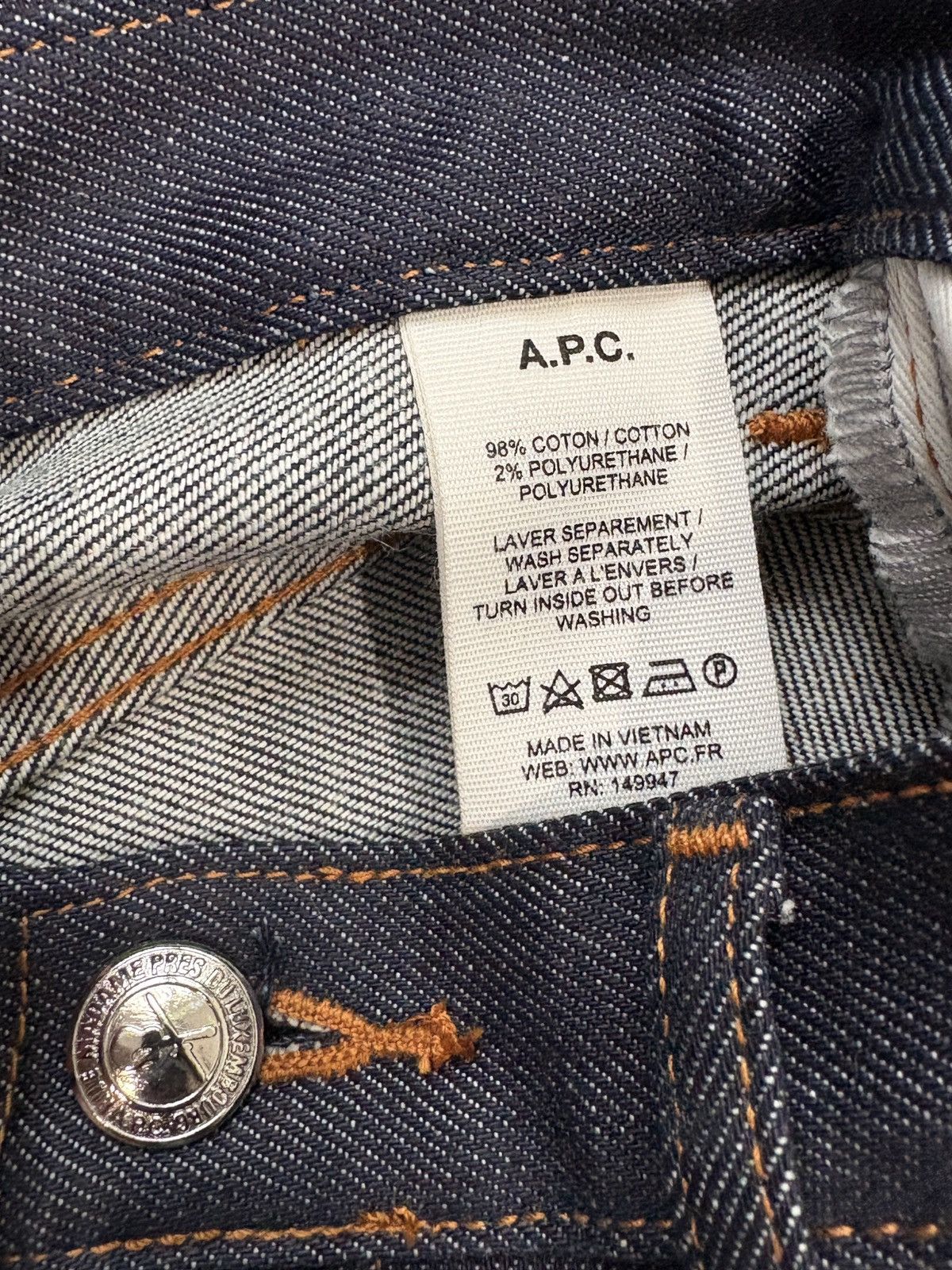 A.P.C. Navy PetitNew Standard Jeans Size US 32 / EU 48 - 3 Thumbnail