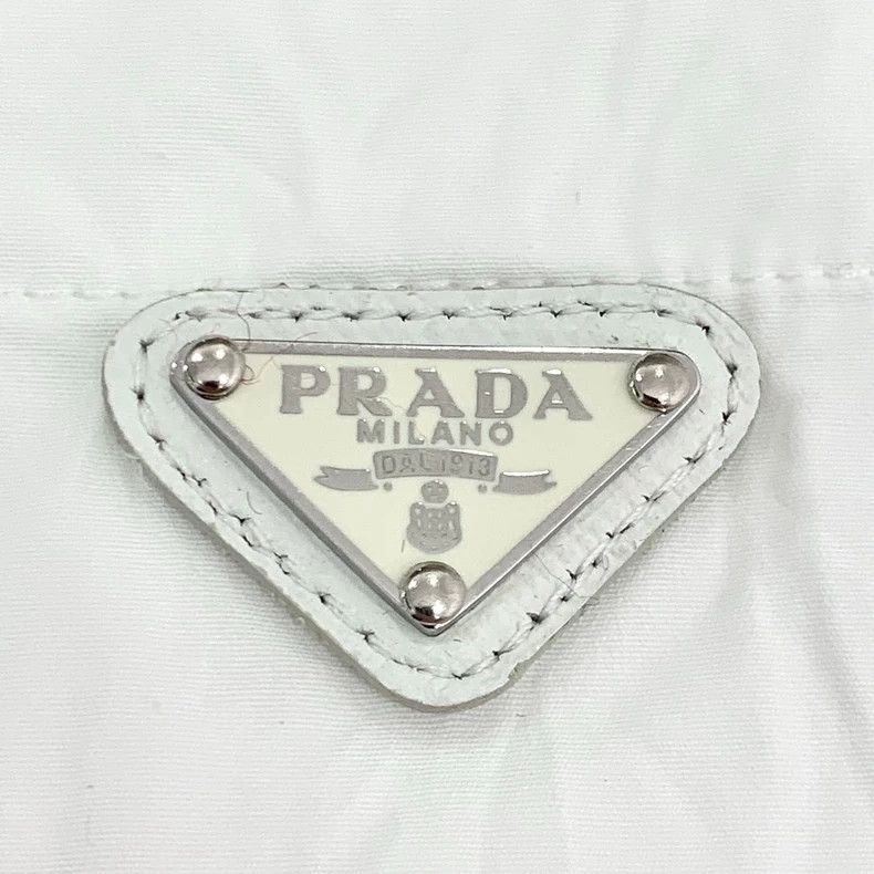 Prada Prada White triangle semi-zipper short-sleeved dress 2501-N Size XXS / US 00 / IT 34 - 5 Thumbnail