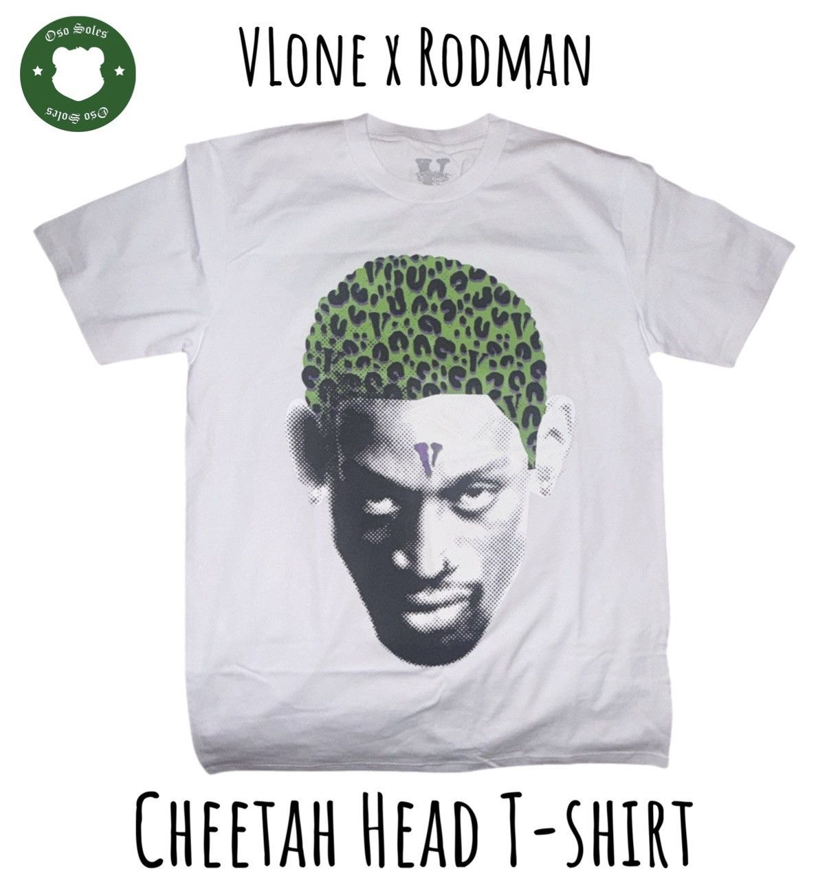 Vlone Vlone x Rodman Cheetah Hair T-shirt Medium Size US M / EU 48-50 / 2 - 1 Thumbnail