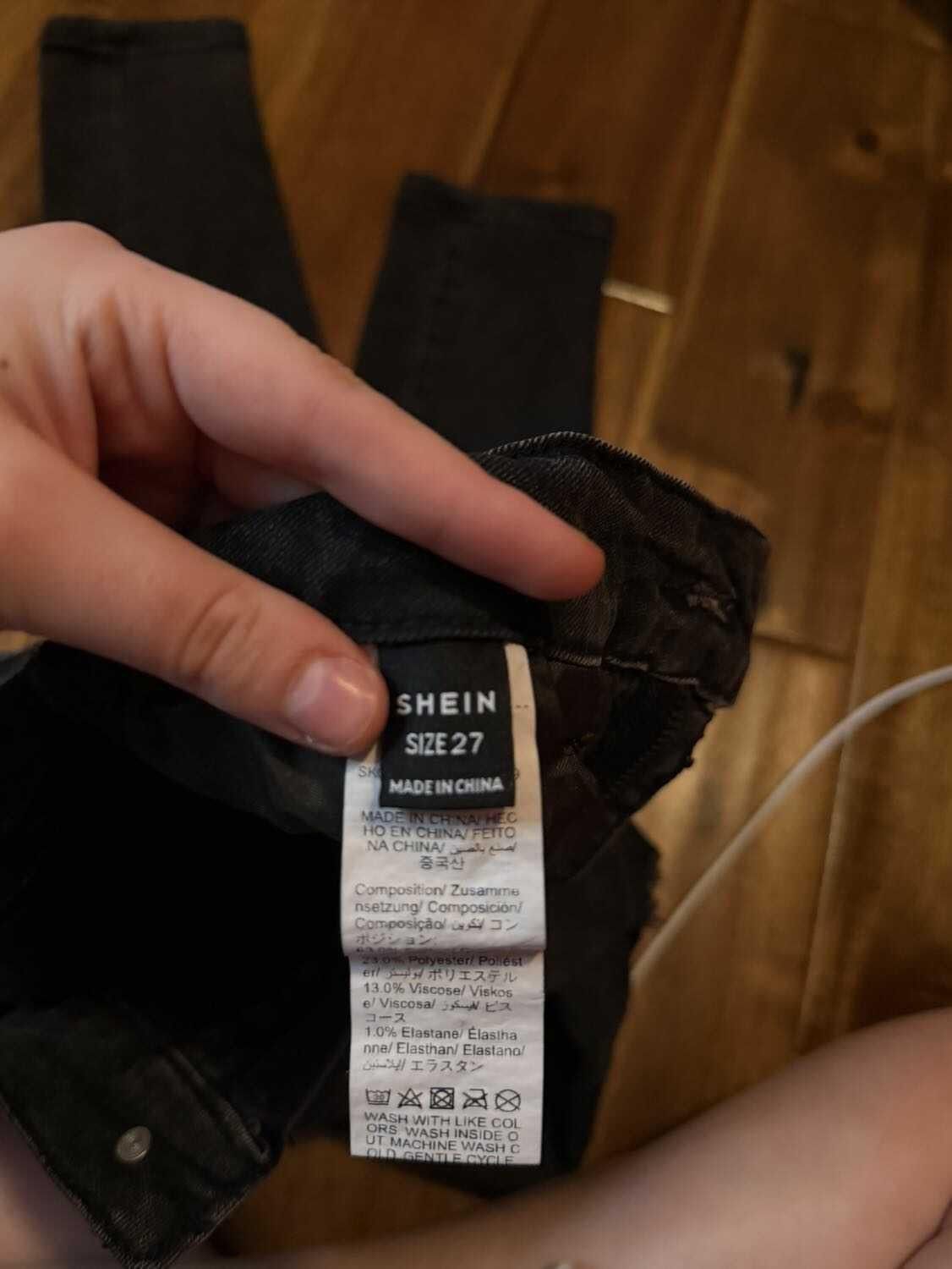 Shein black skinny jeans Size 27" / US 4 / IT 40 - 4 Thumbnail