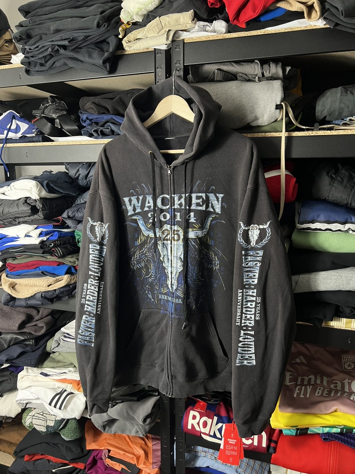 Band Tees Vintage Wacken Open Air 2014 25 Years Zip Hoodie Band Merch Size US L / EU 52-54 / 3 - 1 Thumbnail