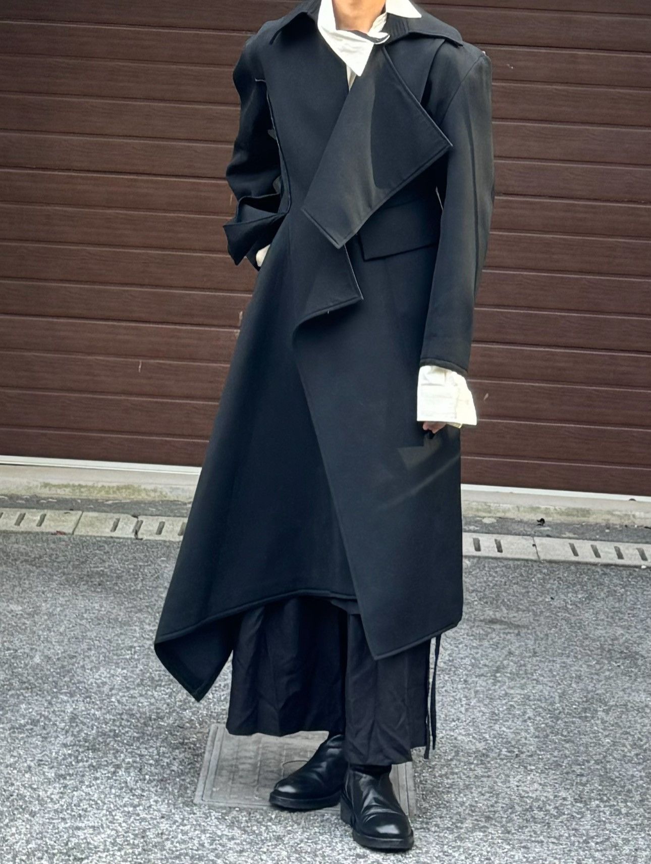 Yohji Yamamoto Yohji Yamamoto FW18 Wool Deconstructed Coat Size M / US 6-8 / IT 42-44 - 6 Thumbnail