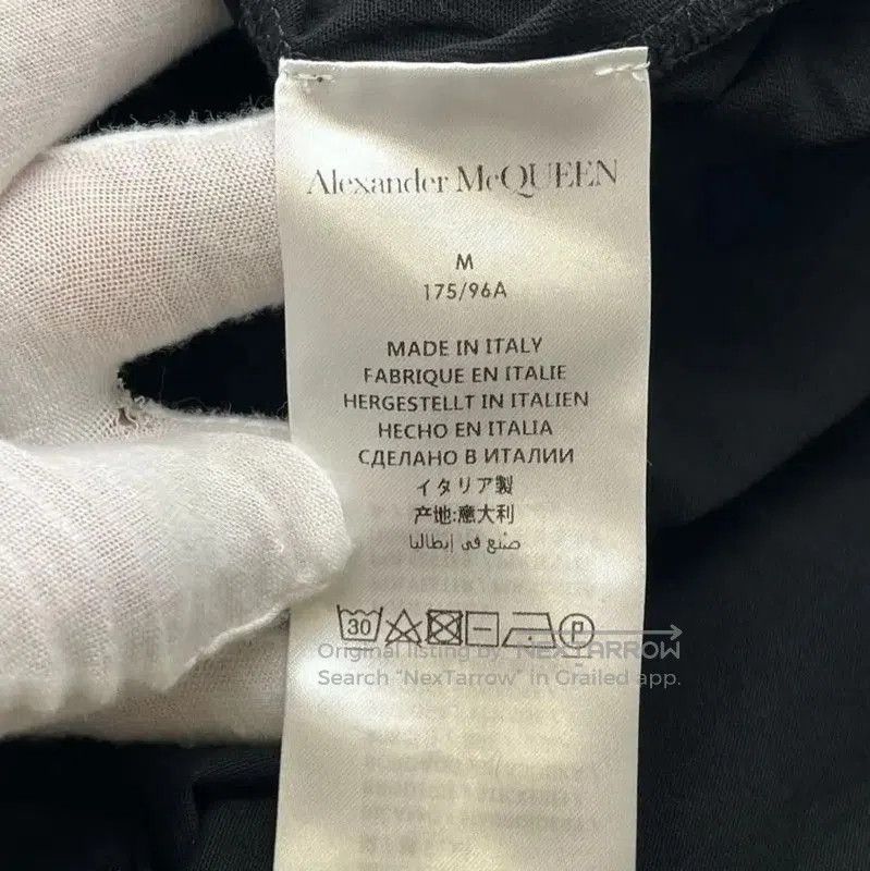 Alexander McQueen Alexander McQueen Men's Black Cotton T-Shirt . Size US M / EU 48-50 / 2 - 3 Thumbnail