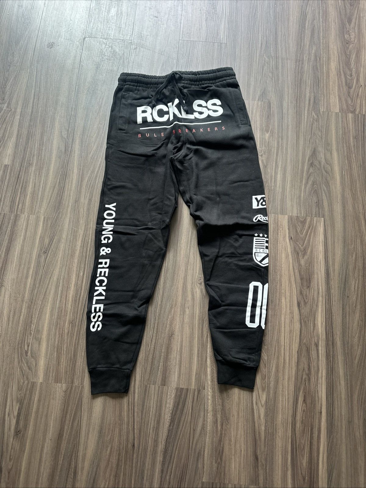 Young And Reckless Young & Reckless RCKLSS Rule Breakers Sweatpants Black XL Size US 34 / EU 50 - 1 Thumbnail