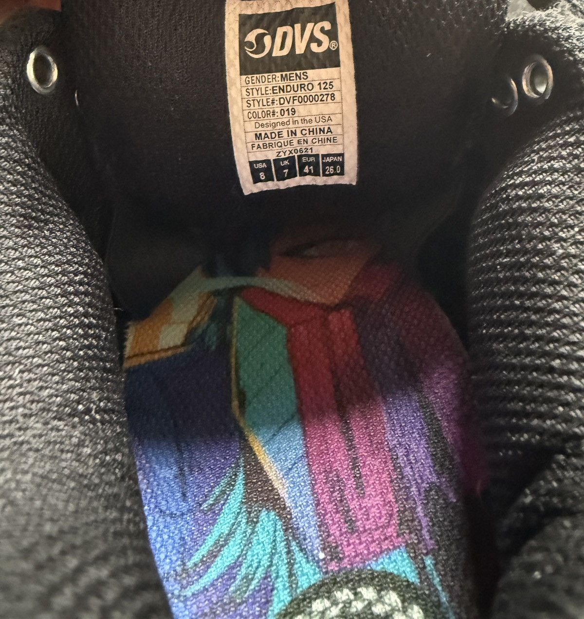 DVS DVS Enduro 125 Black / Gum Sole Skateboarding Shoes Size US 8 / EU 41 - 8 Thumbnail