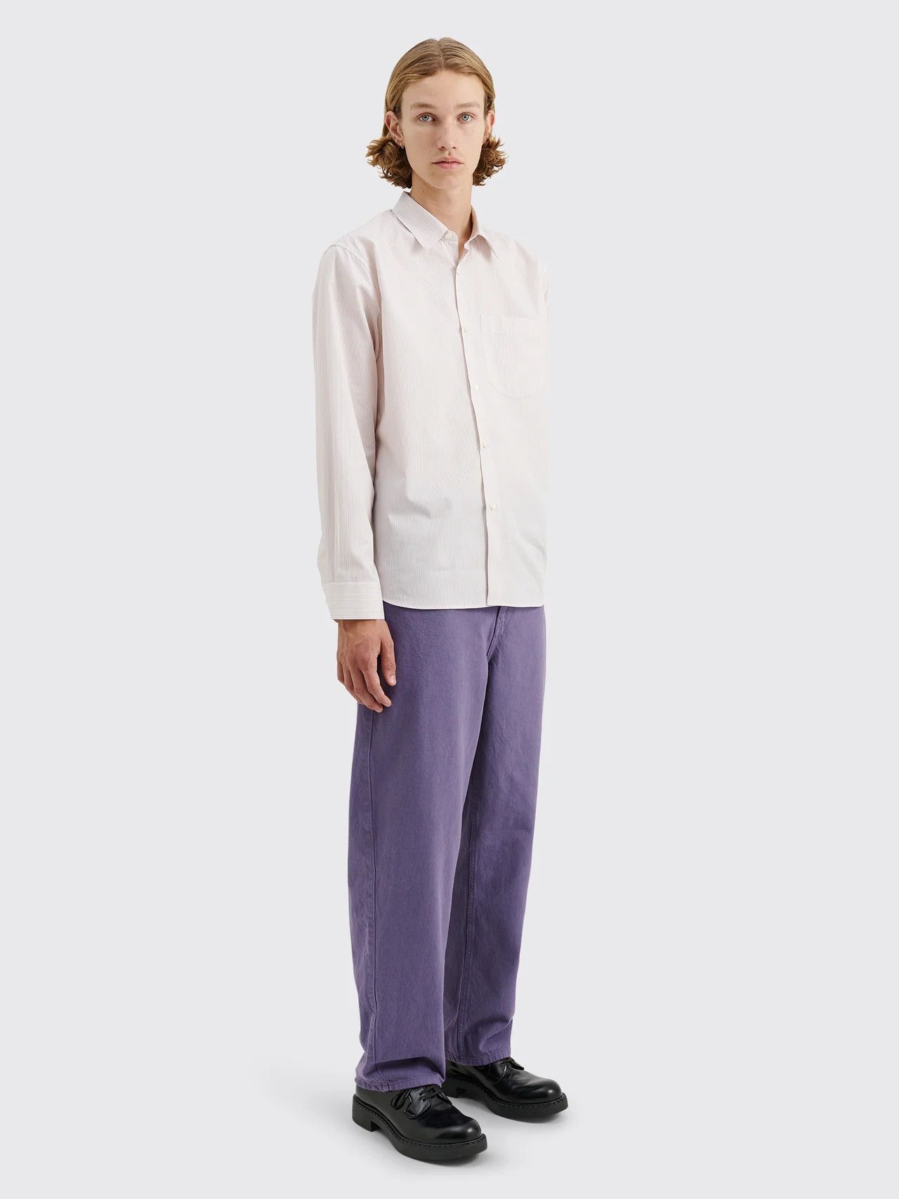 Tres Bien 💚 Très Bien Everywear Twisted 5 Pocket Work Pant Purple NEW Size US 32 / EU 48 - 5 Thumbnail