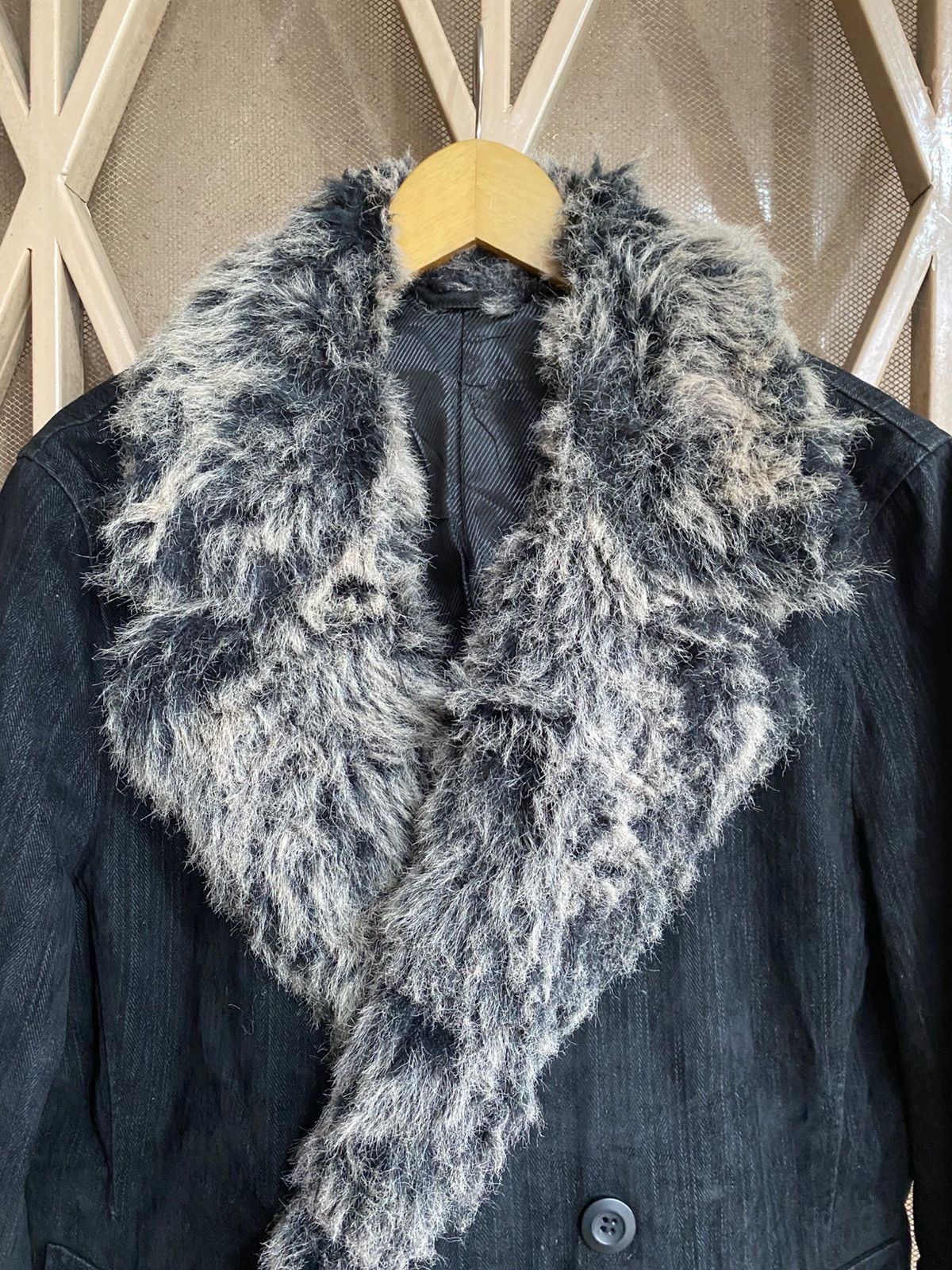If Six Was Nine Japanese Fur Jacket Ifsixwasnine Vkei Styled Size US M / EU 48-50 / 2 - 2 Thumbnail