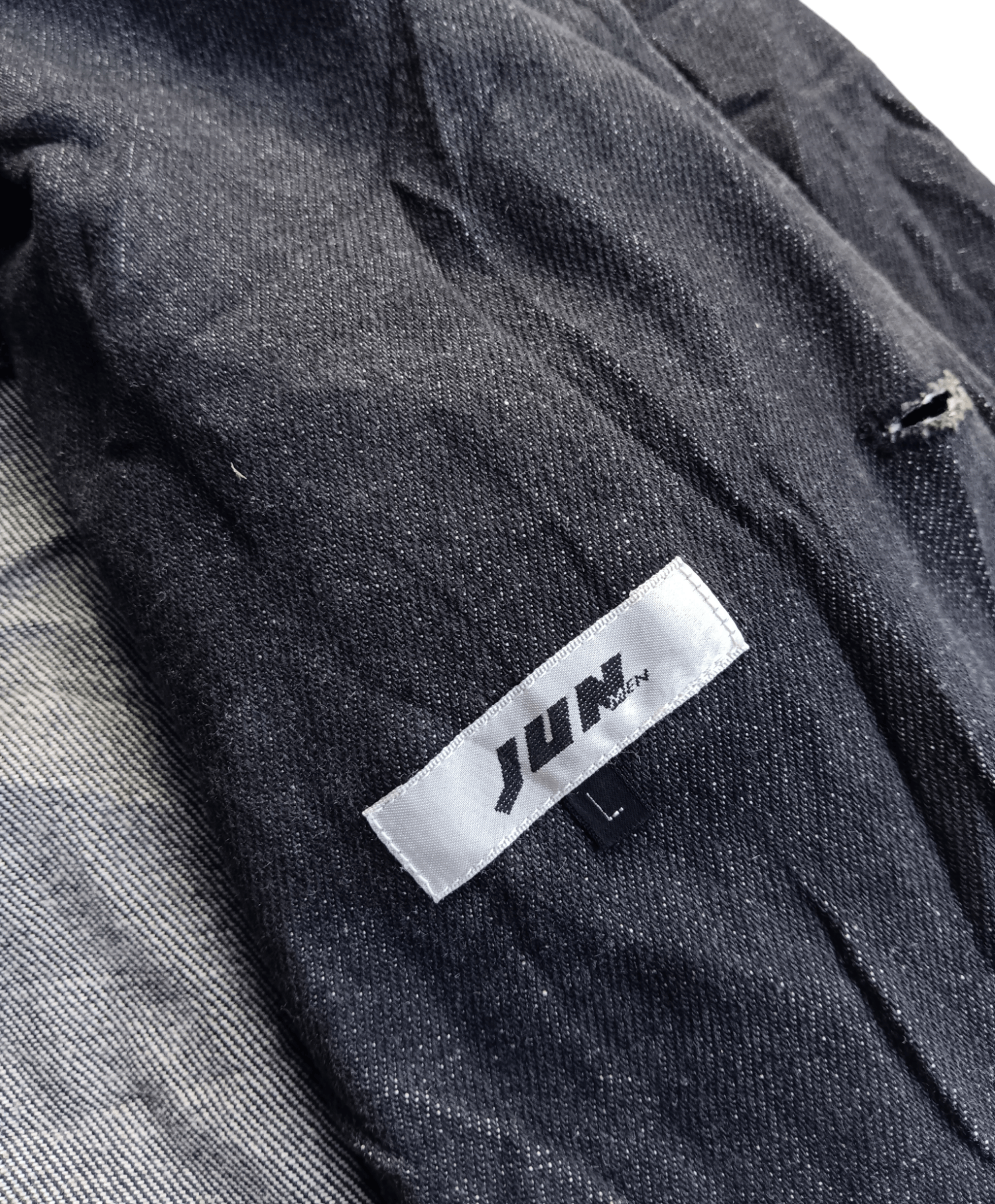 Japanese Brand Vintage Jun men japanese denim blazer jacket Size US L / EU 52-54 / 3 - 4 Thumbnail