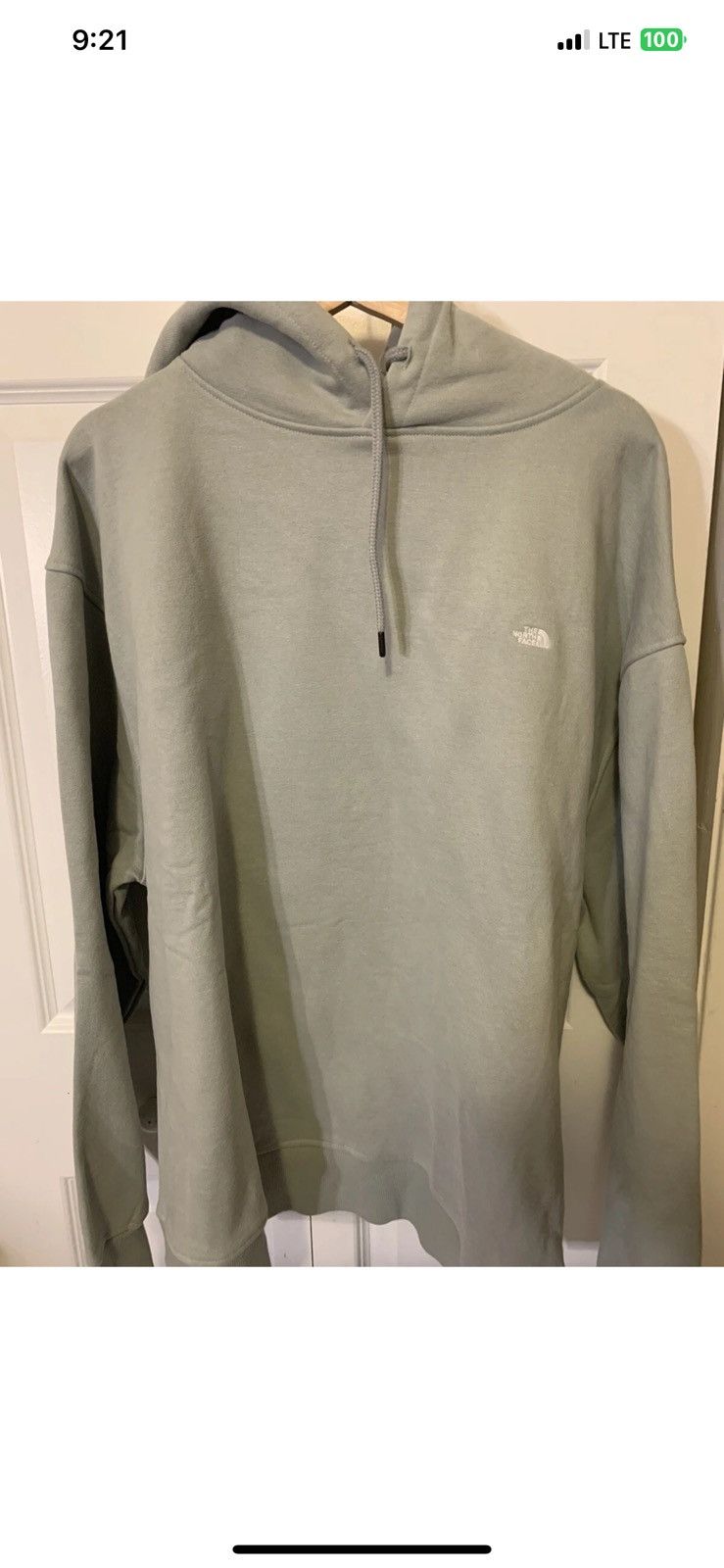 The North Face mens sz XL gray hoodie jacket pullover