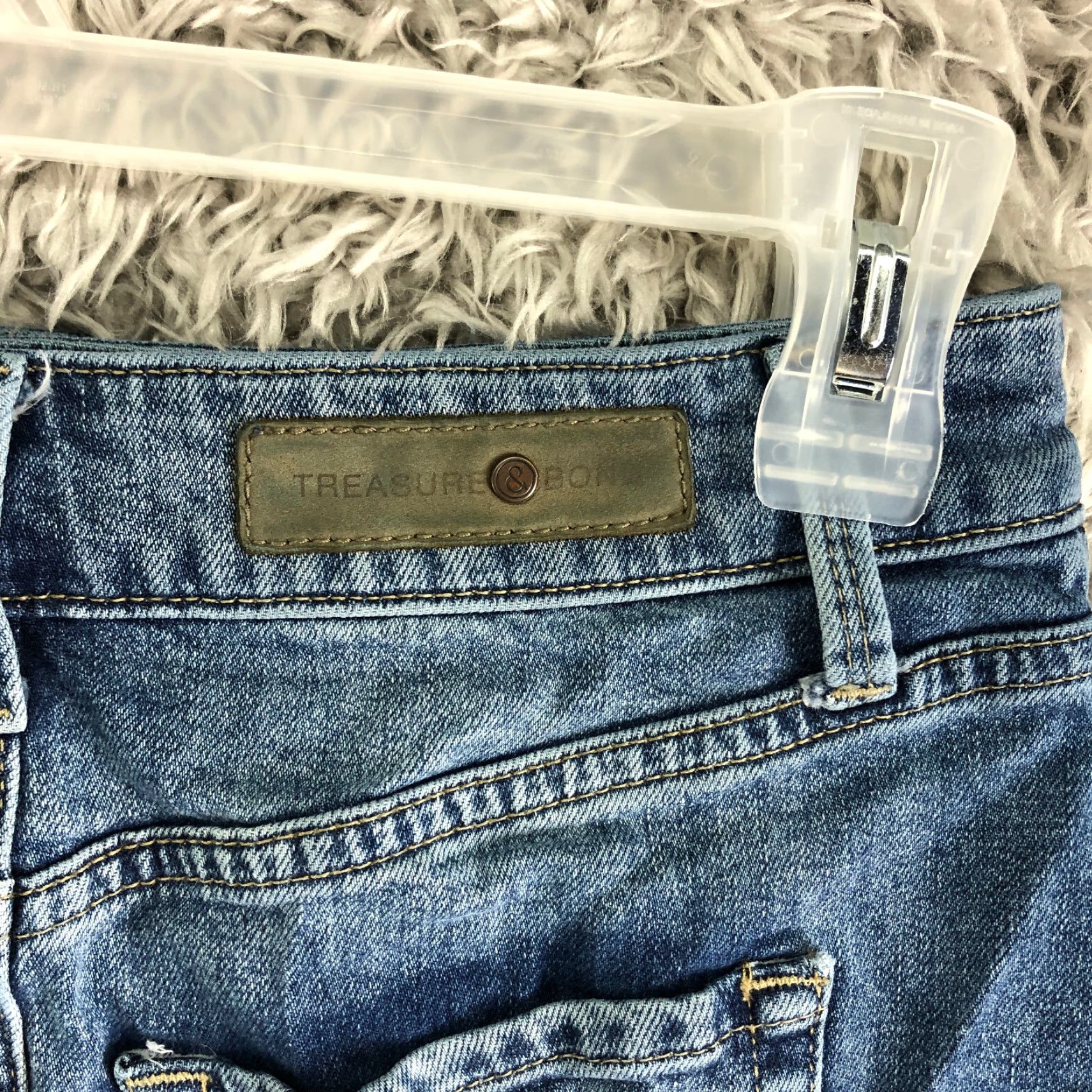 Treasure & Bond Treasure & Bond Denim Jean Skirt Midi Mini Blue 24 Womens Regular Size XS? Size 42" / US 20 - 5 Thumbnail