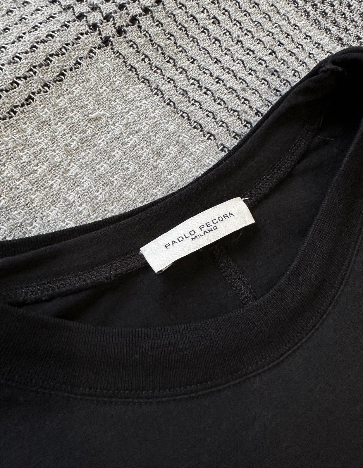 Paolo Pecora Paolo Pecora Men’s Cotton Black Gilmar Tee T-shirt Size US S / EU 44-46 / 1 - 7 Thumbnail