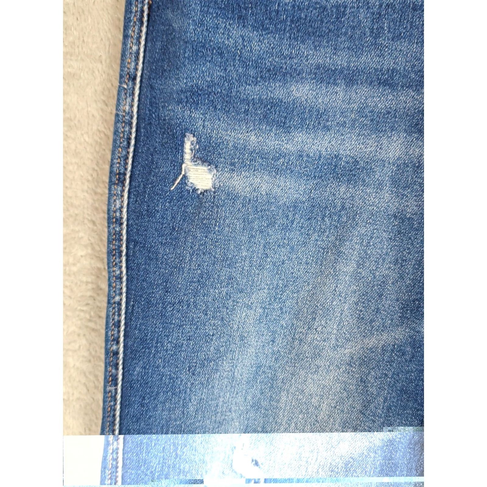Vintage Flying Monkey Jeans Women 30x30 High Rise Flare Distressed Blue Denim Hippie 80s 90s Retro Boho Regular Fit Jeans Women Size 30" / US 8 / IT 44 - 3 Thumbnail