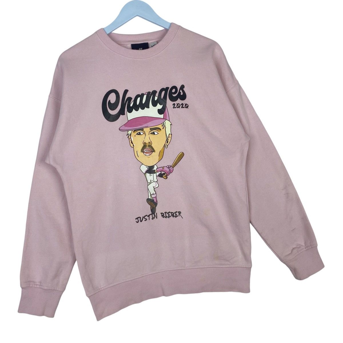 Changes × Justin Bieber Changes Justin Bieber Big Logo Sweatshirt Crewneck Pullover Size M / US 6-8 / IT 42-44 - 4 Thumbnail