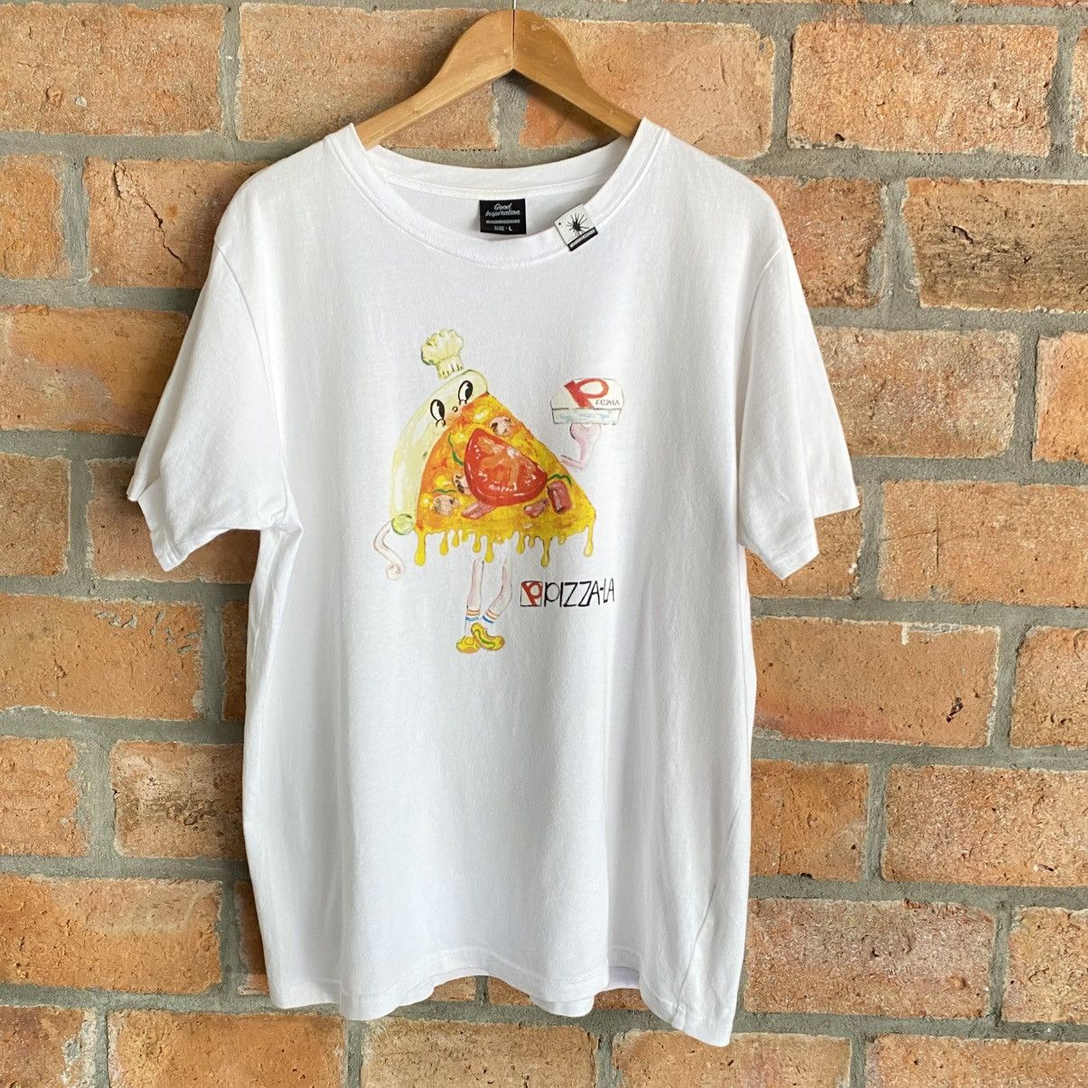 Maison MIHARA YASUHIRO Good Inspiration MIHARAYASUHIRO Pizza Slice Mascot Tee Size US L / EU 52-54 / 3 - 1 Thumbnail