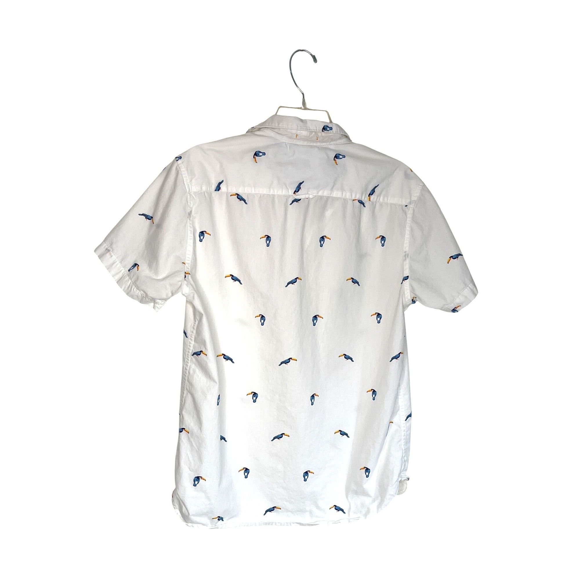 Other Denim & Flower Ricky Singh Mens M White Cotton Toucan Print Size US M / EU 48-50 / 2 - 2 Thumbnail
