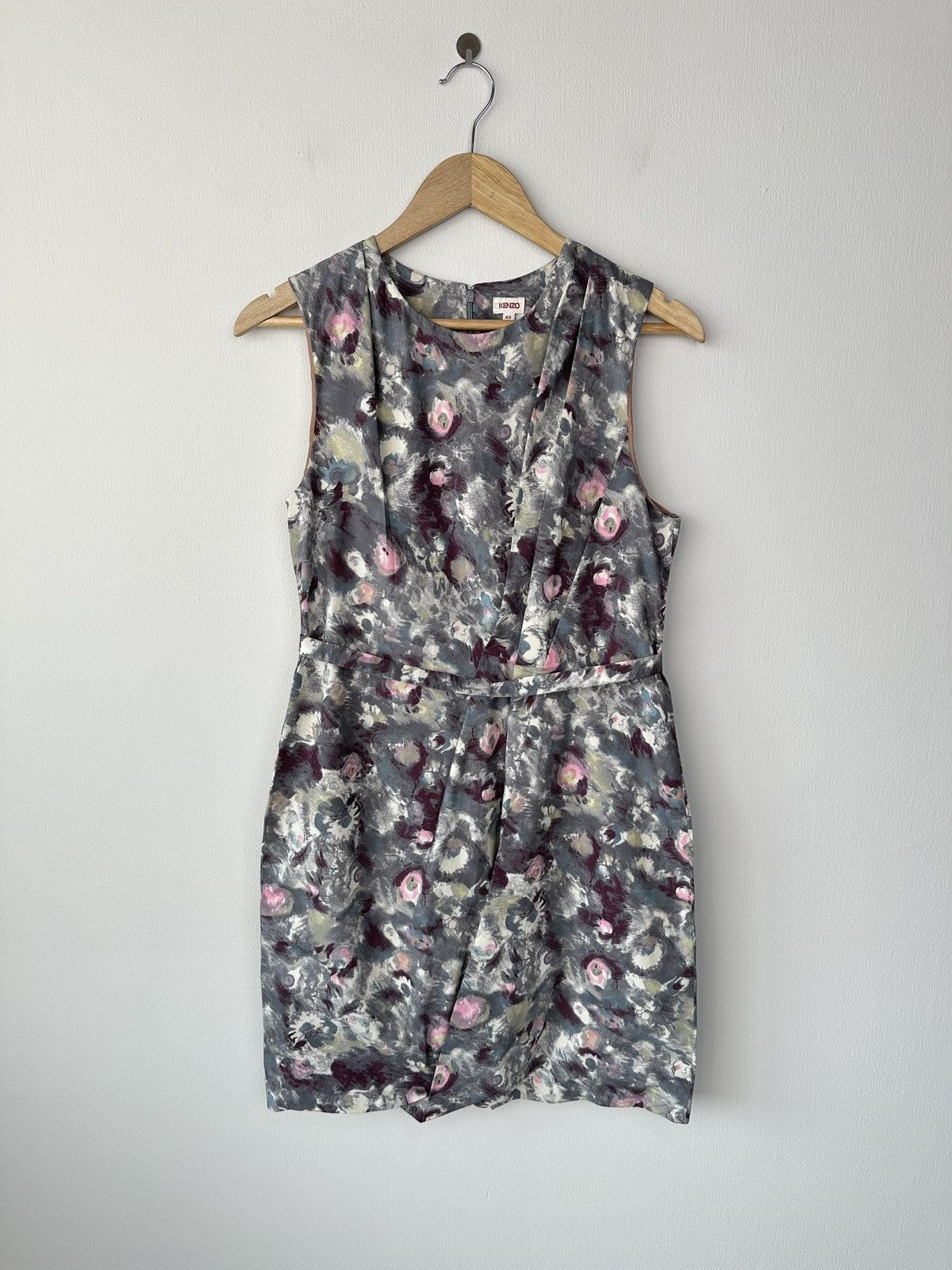 Kenzo KENZO Paris Floral Print Cotton Silk Sleeveless Mini Dress Size S / US 4 / IT 40 - 1 Thumbnail