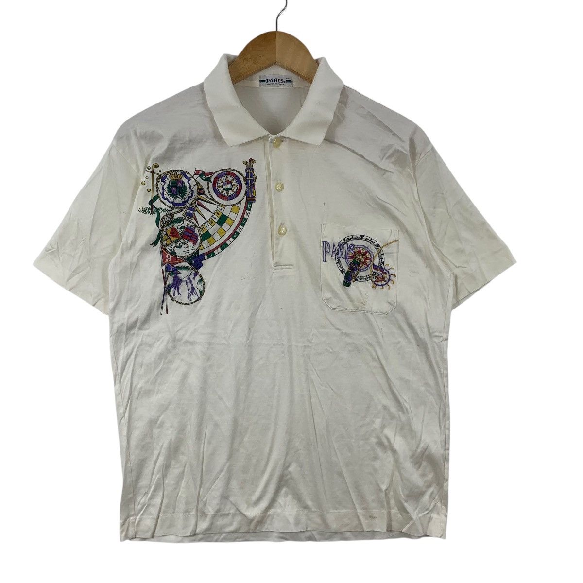 Vintage Vintage PARIS RESORT FASHION Golf Course Polo Tee Shirt Top Size US L / EU 52-54 / 3 - 5 Thumbnail