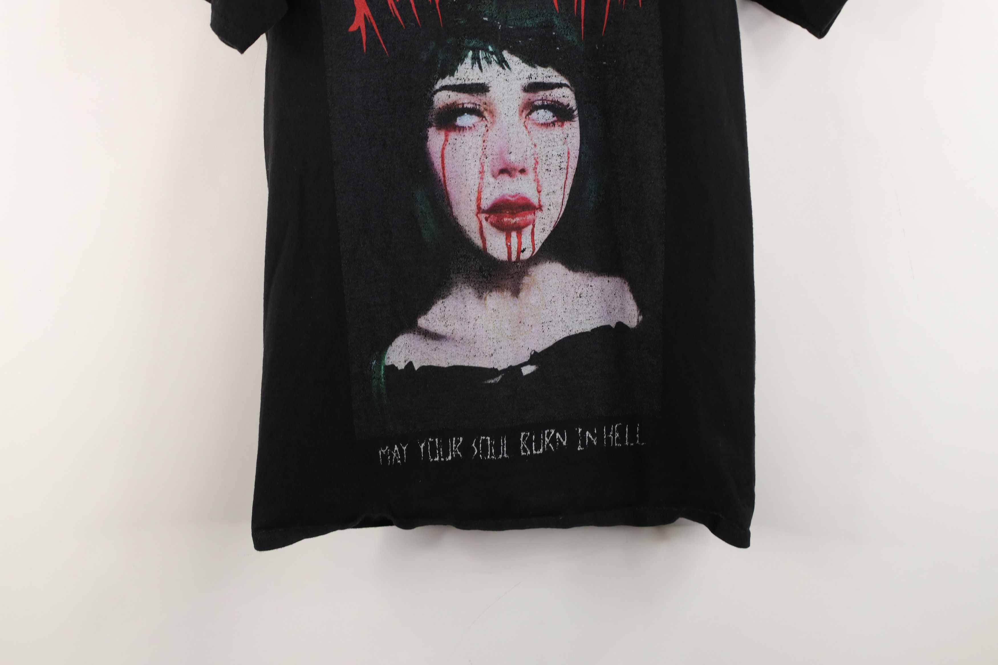 Vintage Vintage Streetwear Demon Metalcore Hard Rock Band T-Shirt Size S / US 4 / IT 40 - 3 Thumbnail