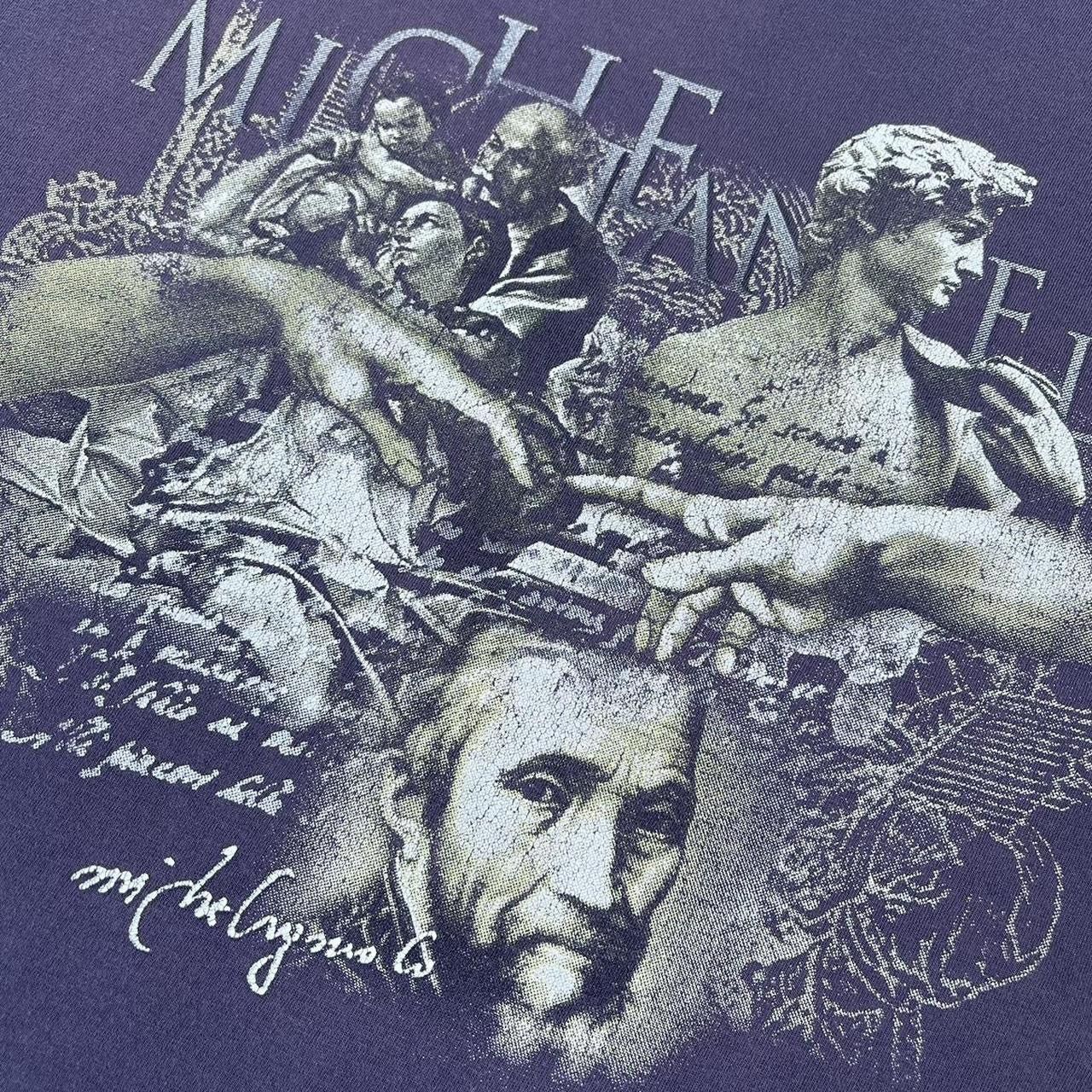 Vintage Vintage Michelangelo Art Painting Essential Tshirt Size US XL / EU 56 / 4 - 3 Thumbnail