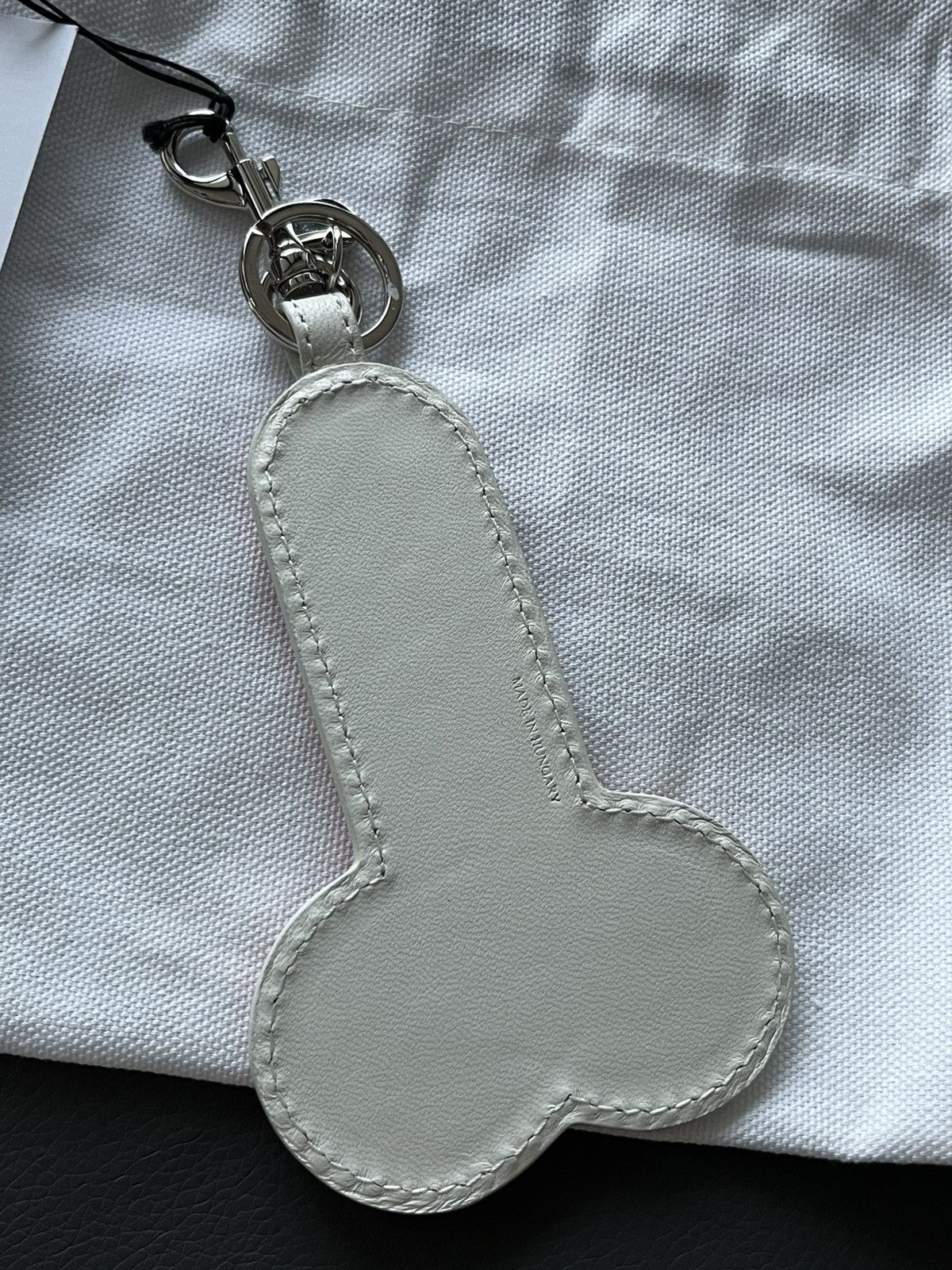 JW Anderson × Loewe Rare Limited BrandNew J W Anderson 🍆 Leather Key Chain Charm Size ONE SIZE - 13 Thumbnail
