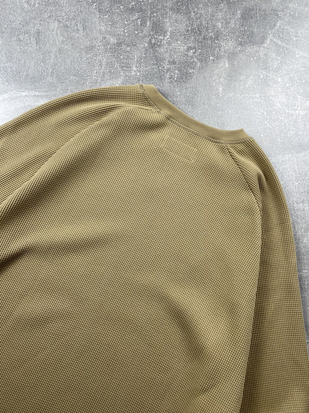 Universal Works Universal Works Waffle Crewneck Sweatshirt Sand Beige Size US L / EU 52-54 / 3 - 7 Thumbnail